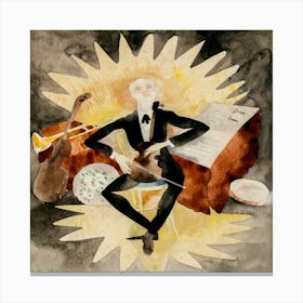 Musician (1918) Charles Demuth Canvas Print