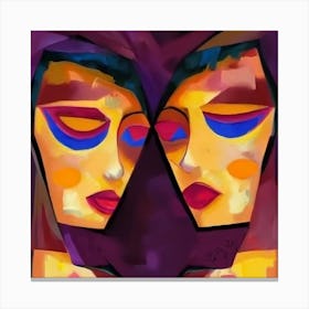 Two Faces Canvas Print