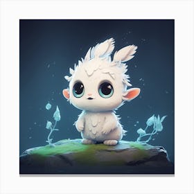 White Bunny 1 Canvas Print