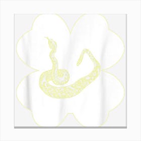 Snake On 4 Leaf Clover St Canvas Print