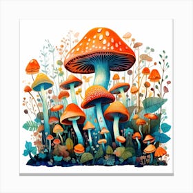 Mushroom Forest 7 Canvas Print