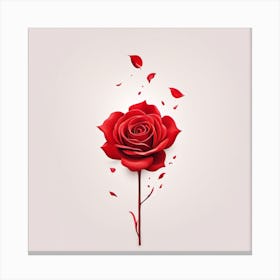 Red Rose Canvas Print