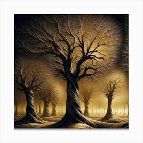 Trees In The Forest 5 Canvas Print