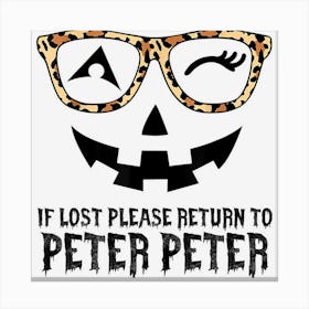 Peter Pumpkin Eater Halloween Couples Costume Women Canvas Print