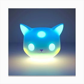 Cat Night Light 3 Canvas Print