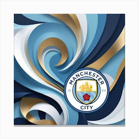 Manchester City F.C. Logo Wall Art 15 Canvas Print