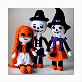 Halloween Dolls 1 Canvas Print