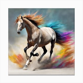 Colorful Horse 1 Canvas Print