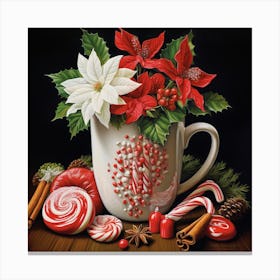 Christmas In A Cup Canvas Print