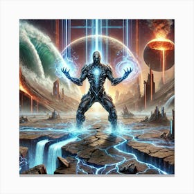 Warlord Atrion Seismic Power Sci Fi Canvas Print