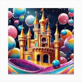 Castle Of Bubbles Canvas Print