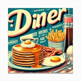 Diner Canvas Print