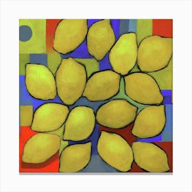 Matisse Inspired Abstract Lemons Canvas Print