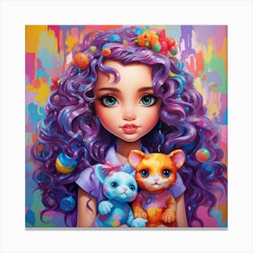 Colorful Girl Canvas Print