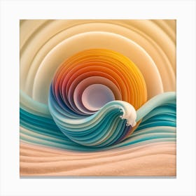 Sun Surf (3) Canvas Print