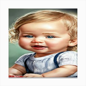 Portrait Of A Baby 1 Canvas Print