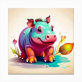 Hippo 1 Canvas Print
