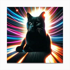 Feline Cat Creative Artwork Illustration 44 Canvas Print