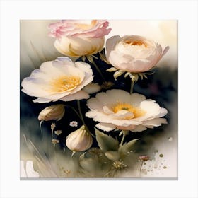 Three Roses Canvas Print