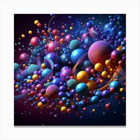 Abstract Spheres 3 Canvas Print