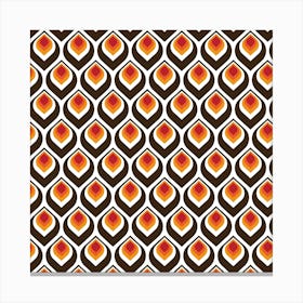 Colorful Retro Pattern 12 Canvas Print