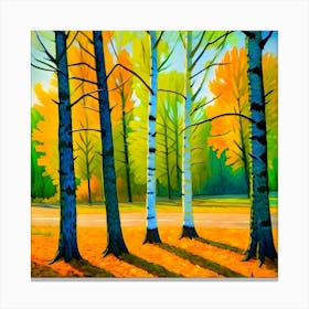 Hickory Trees Canvas Print