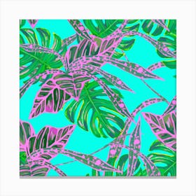 Painting Oil Leaves Reason Pattern Canvas Print