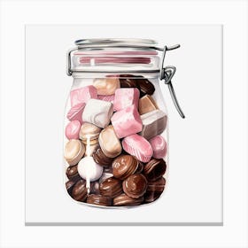 Jar Of Sweets 4 Canvas Print