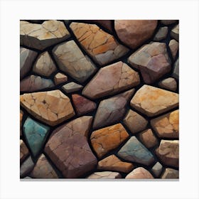 Stone Wall Texture 7 Canvas Print