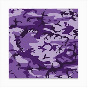 Purple Camouflage, Urban Camouflage, Military, Army Canvas Print