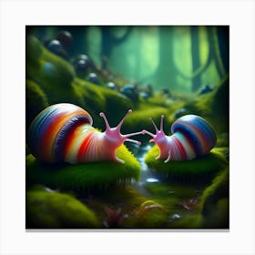 Alien Snails 12 Canvas Print