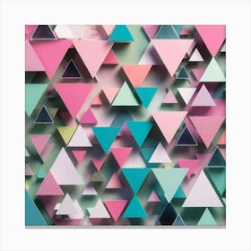 Triangles Stock Videos & Royalty-Free Footage Canvas Print