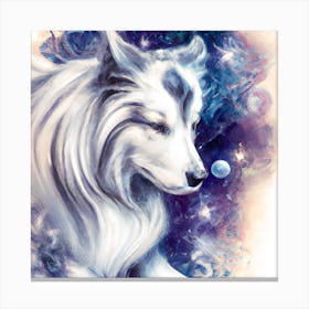 Celestial Wolf Canvas Print