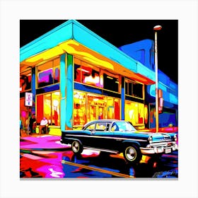 Small Town Vintage - Retro Canvas Print