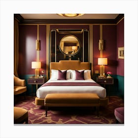 Bedroom In Paris Canvas Print