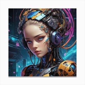 Futuristic Girl Canvas Print