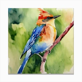 Watercolor Bird (2) Canvas Print