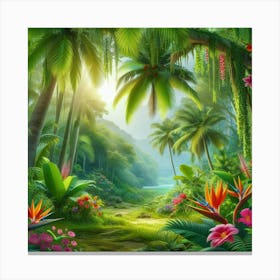 Tropical Jungle 3 Canvas Print