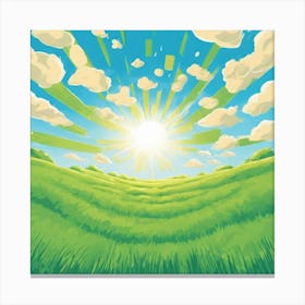 Sunny Day In The Countryside Canvas Print