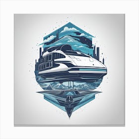 Futuristic Train Canvas Print