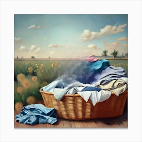 Laundry Basket  Canvas Print