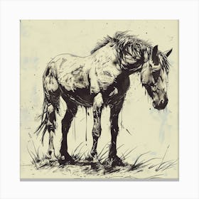 Red Dead Redemption Horse Canvas Print