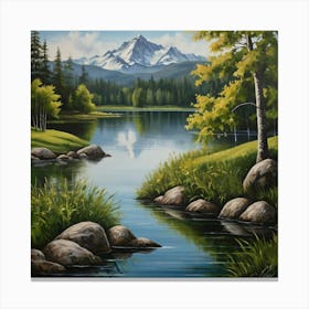 Mountain Lake 17 Canvas Print