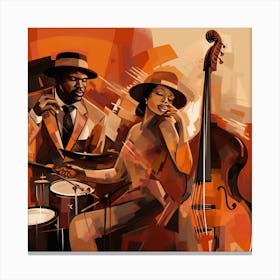 Jazz Lovers 3 Canvas Print