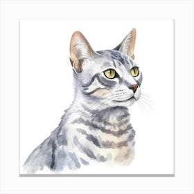 Egyptian Mau Cat Portrait 2 Canvas Print