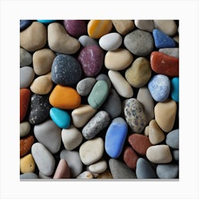 625599 4k ,Colorful Stones Background, Colored Beach Ston Xl 1024 V1 0 Canvas Print