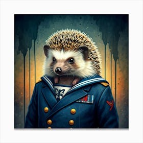 Hedgehog In Navy Stampe su tela