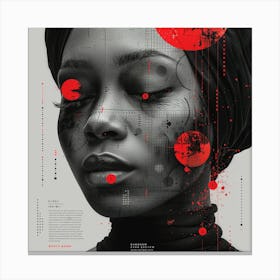 Black Woman With Red Eyes Canvas Print
