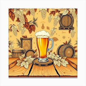 Beer Background 1 Canvas Print