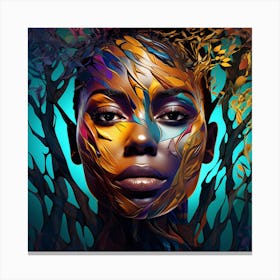 Portrait Of African Woman 6 Canvas Print